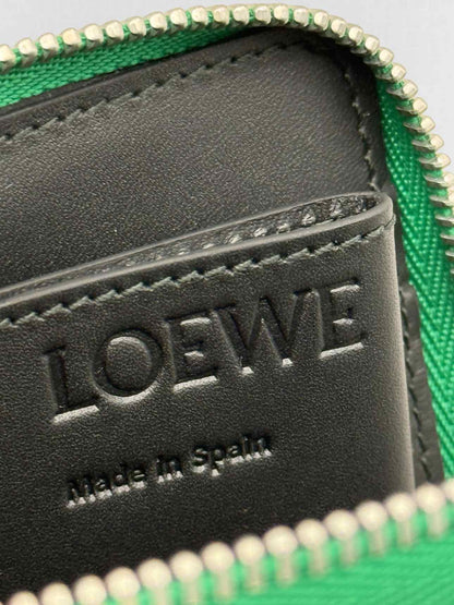LOEWE White Multicolor Striped Compact Wallet
