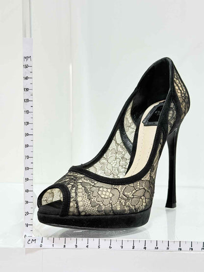 CHRISTIAN DIOR Black Size EU 37.5 Pumps