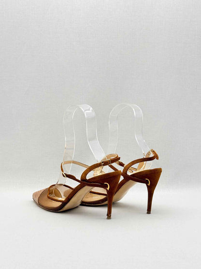 JENNIFER CHAMANDI Brown Size EU 37.5 Heeled Sandals