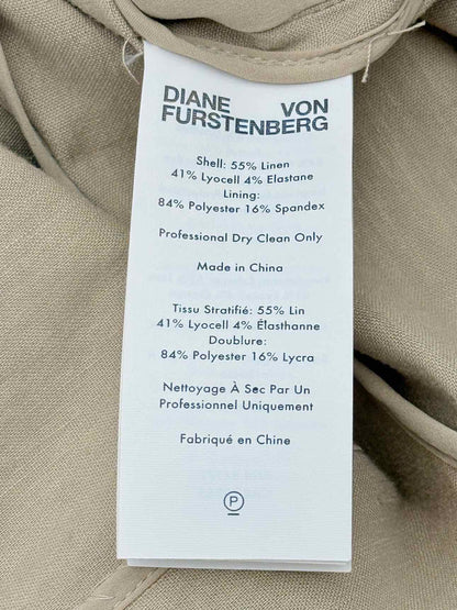 DIANE VON FURSTENBERG Beige Size US 6 Outfit Set