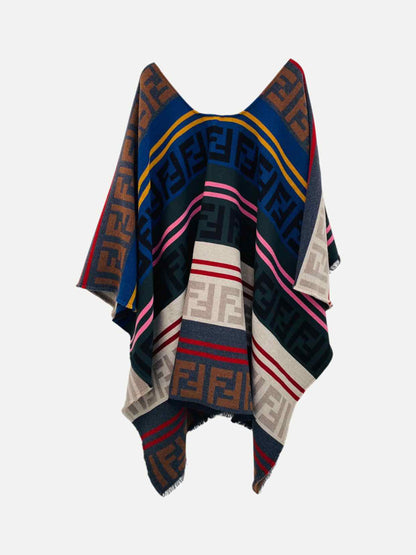 FENDI Multicolor FF Motif Shawl