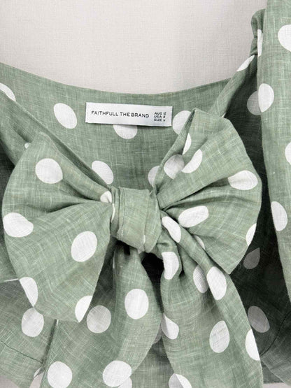 FAITHFULL THE BRAND Idrissy Green Size US 8 Top