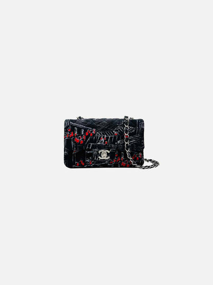 CHANEL Classic Black, White & Red Crossbody