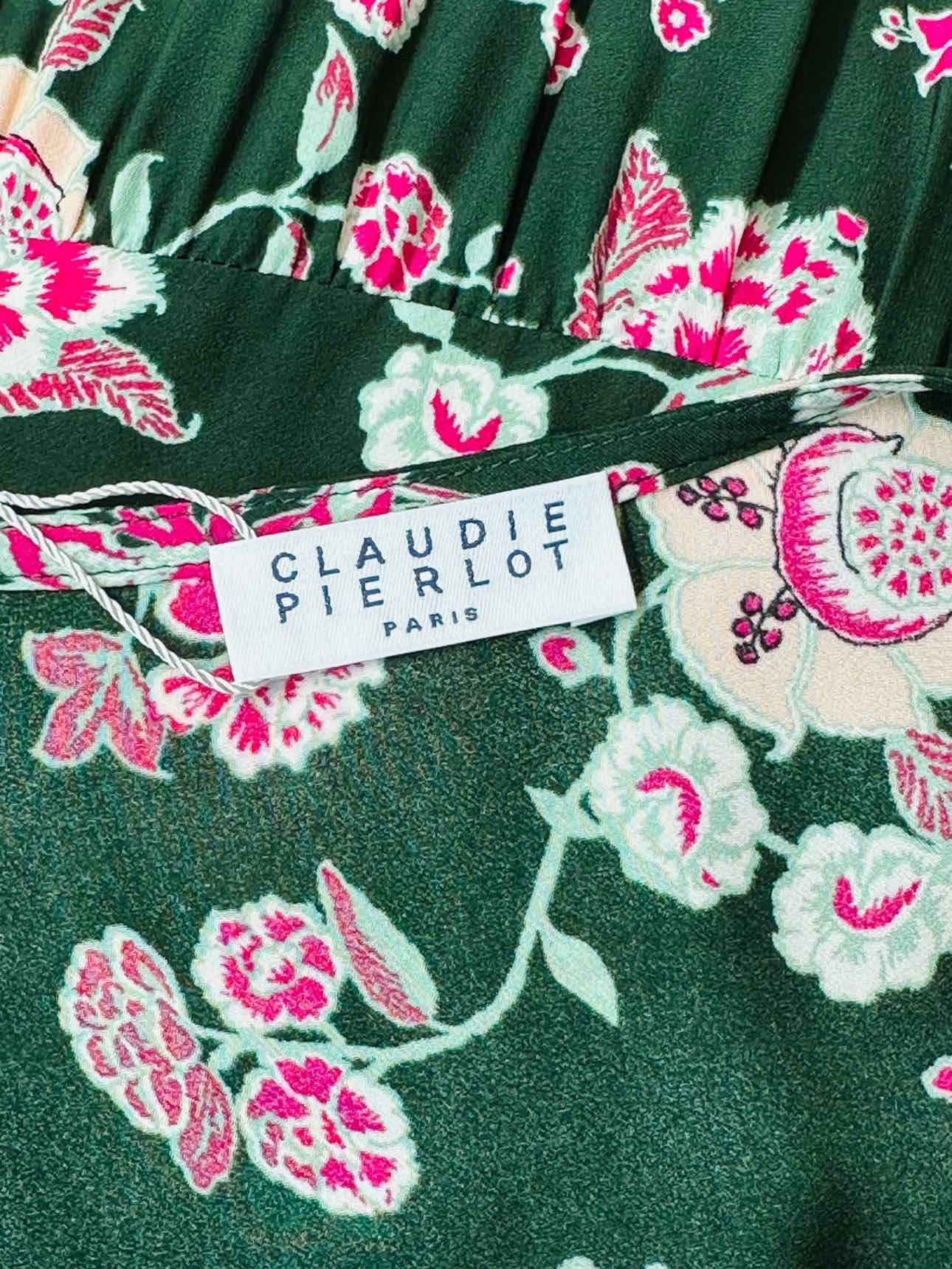 CLAUDIE PIERLOT Blouson Floral Size US 8 Short Dress