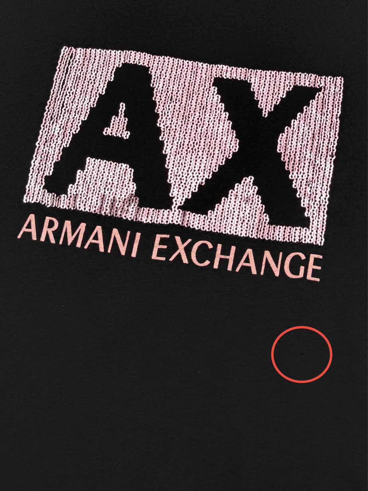 ARMANI EXCHANGE Black Size XSmall T-shirt