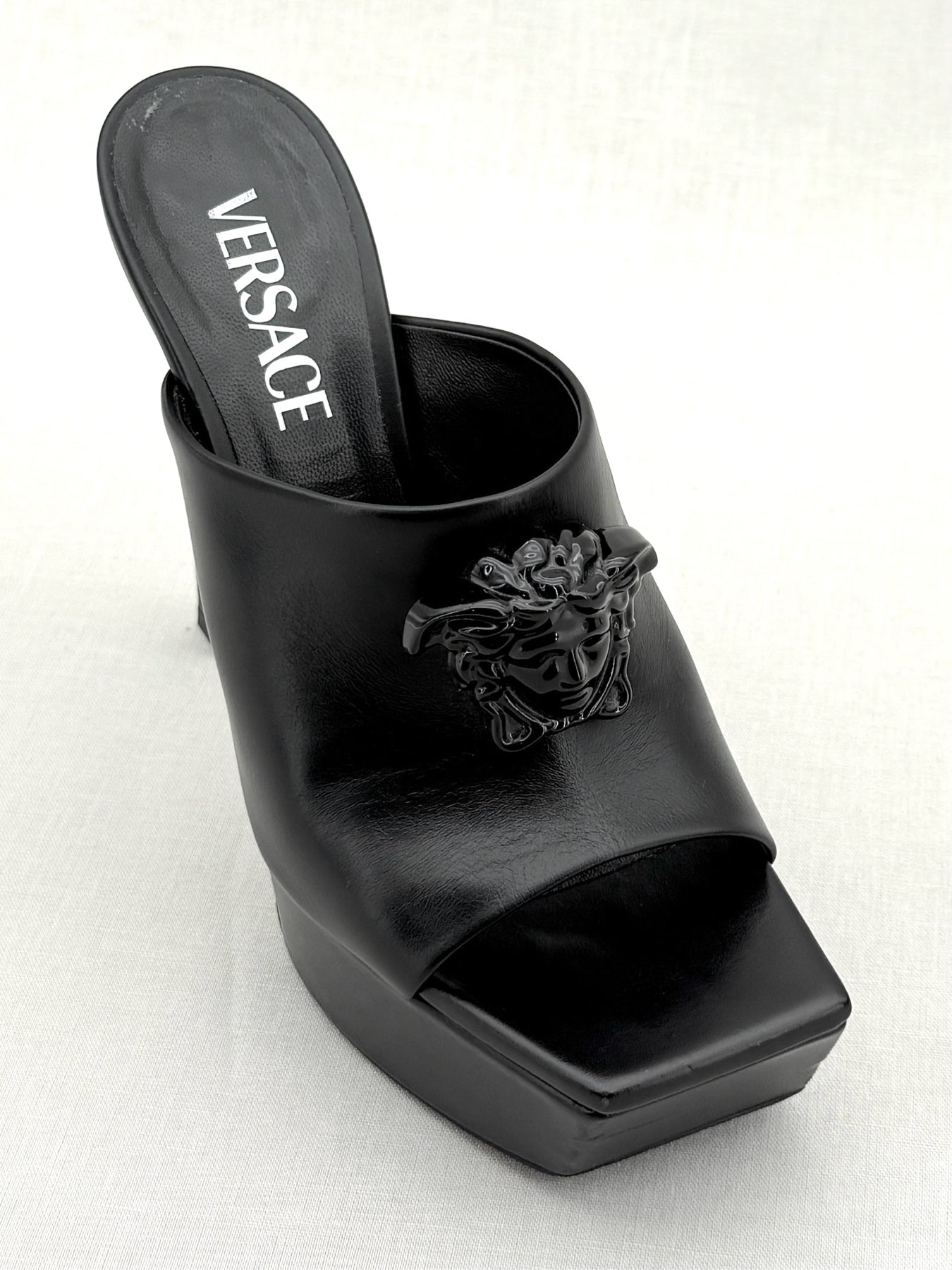 VERSACE La Medusa Black Size EU 37 Mules
