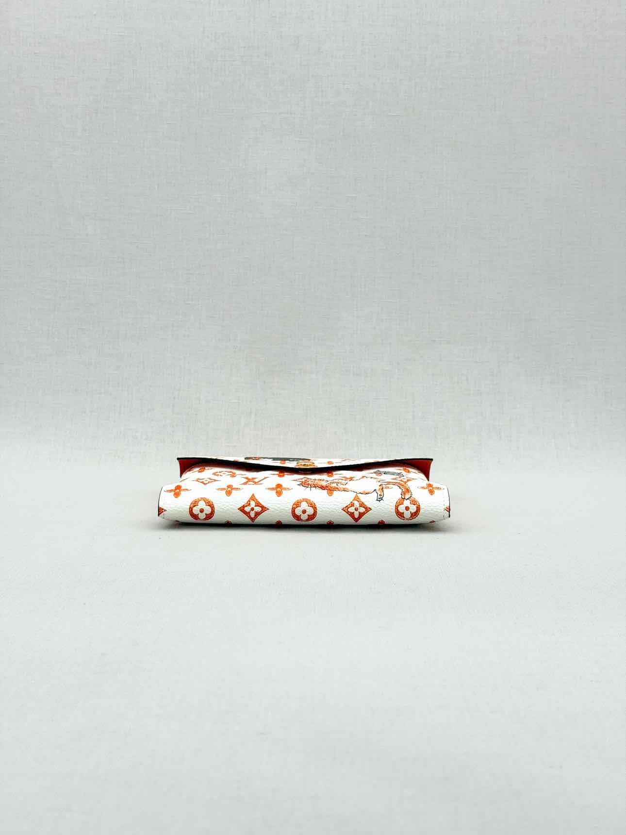 LOUIS VUITTON White Multicolor Monogram Clutch