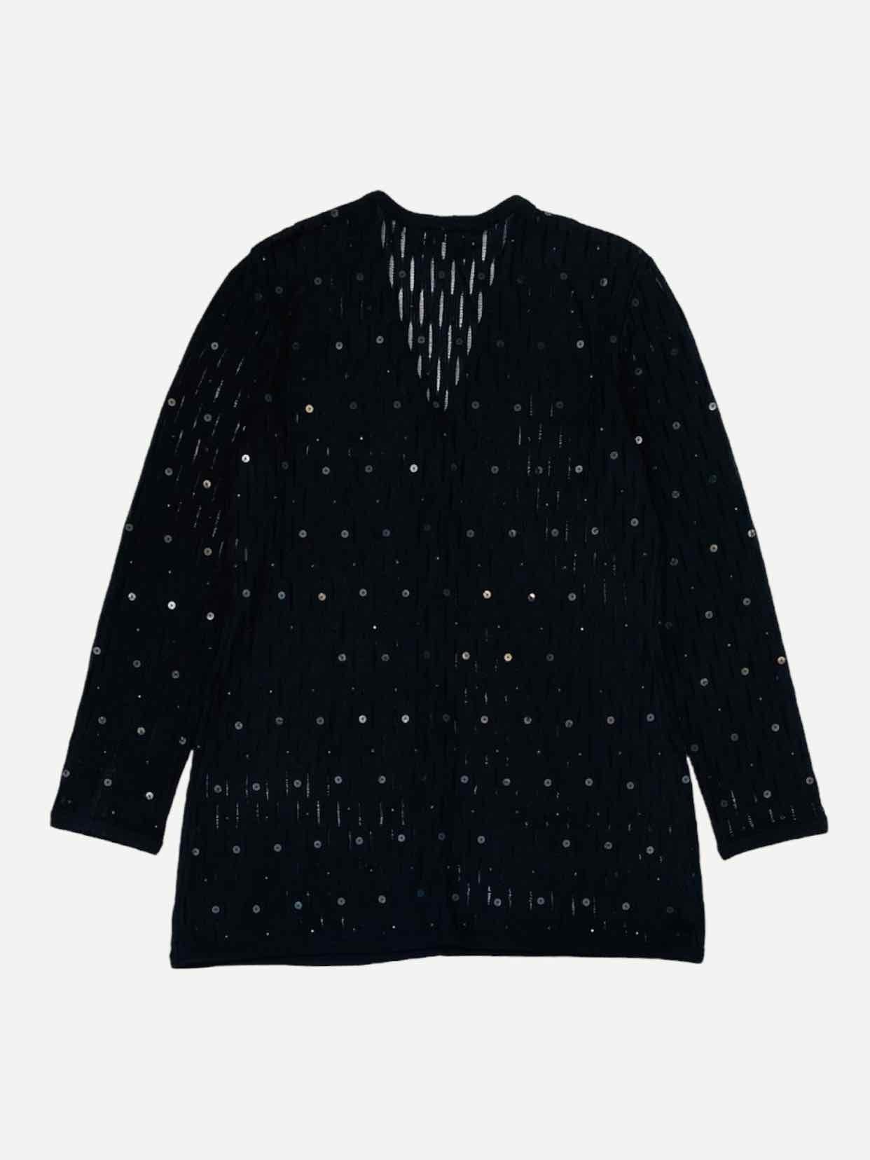 ST. JOHN EVENING Knit Black Size US 4 Cardigan