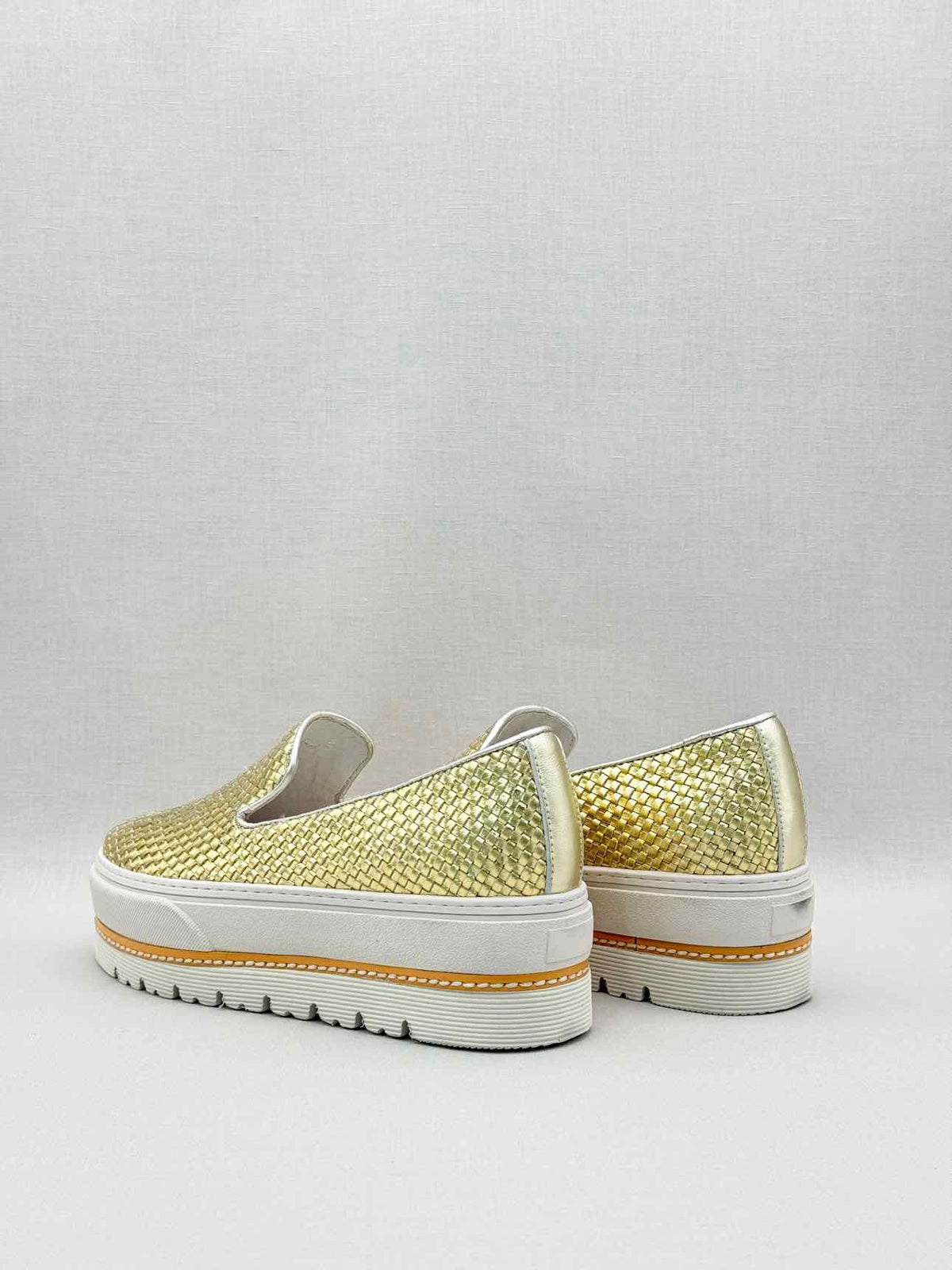 TEMPS D'ORAGE Metallic Gold Size EU 37 Platform
