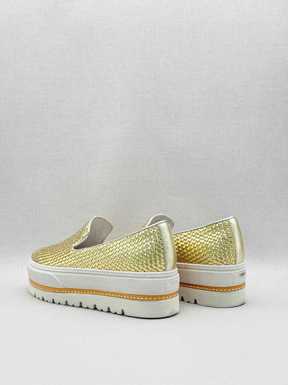 TEMPS D'ORAGE Metallic Gold Size EU 37 Platform