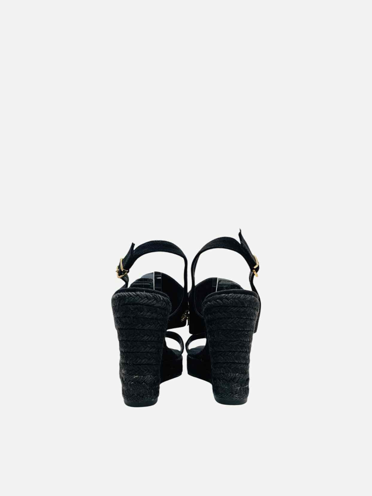 CASTAÑER Espadrille Black Wedges