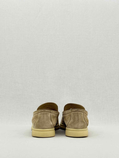 LORO PIANA Beige Size EU 39.5 Slip-ons