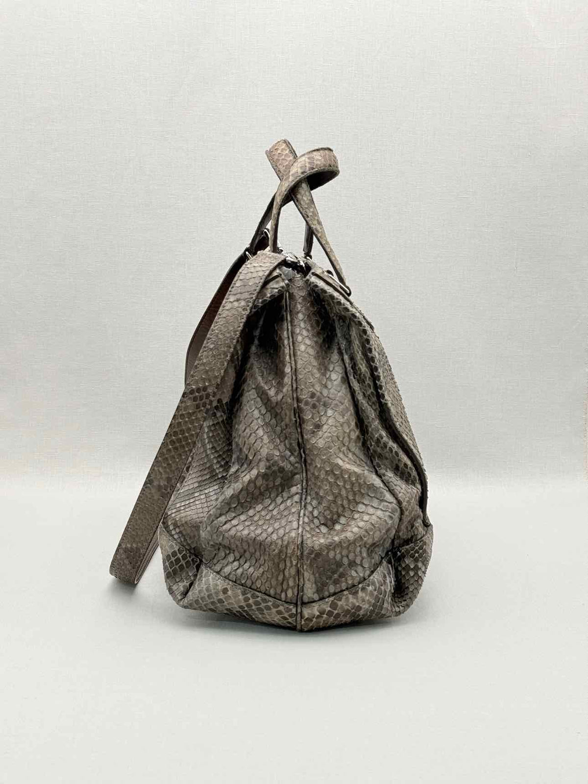 CELINE Vintage Brown & Grey Top Handle
