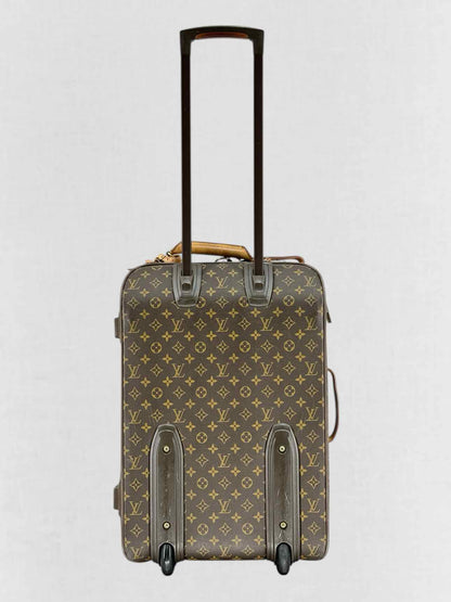 LOUIS VUITTON Pegase 55 Brown Monogram Rolling Luggage