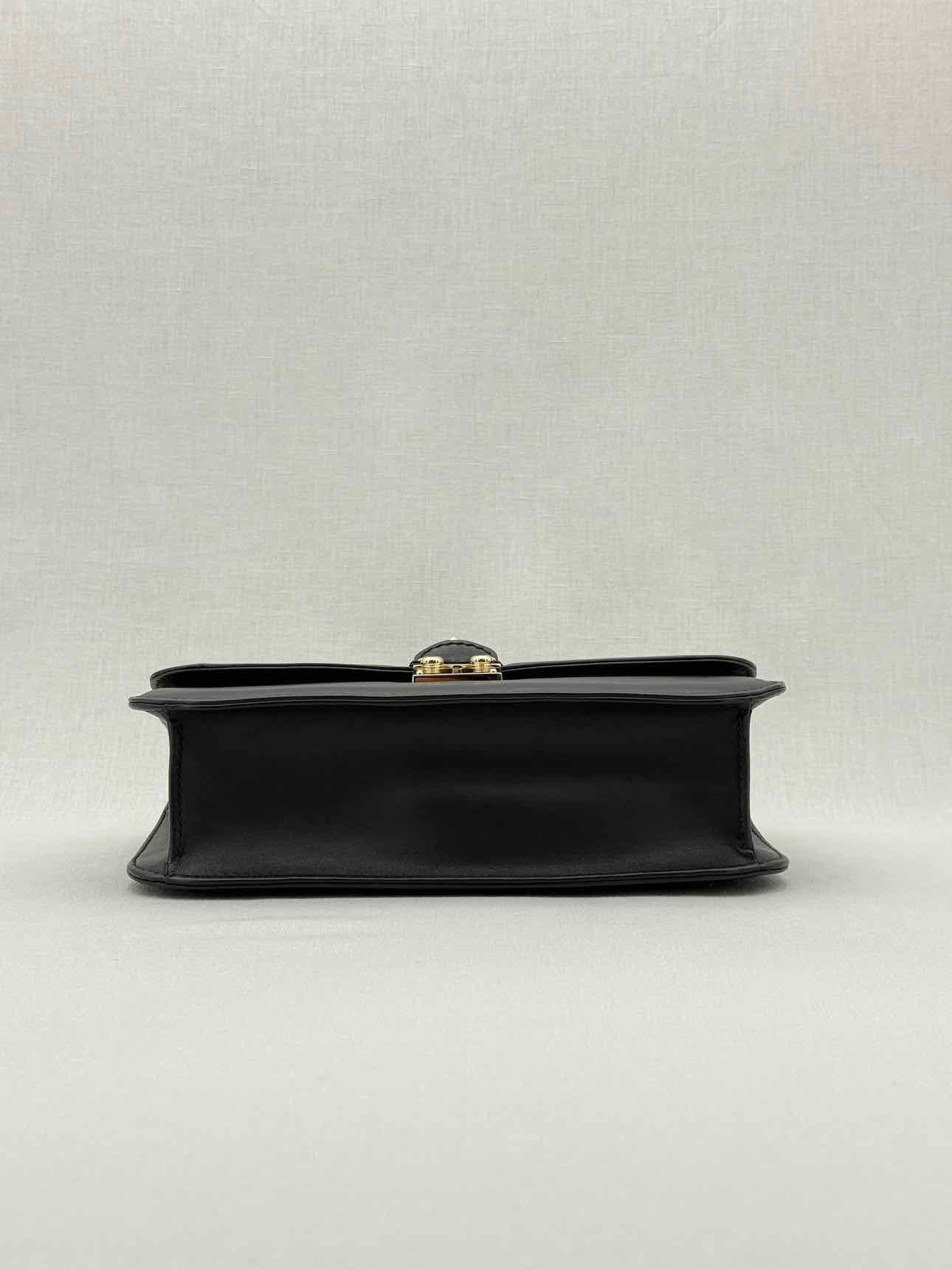 VALENTINO GARAVANI Glam Lock Black Shoulder Bag