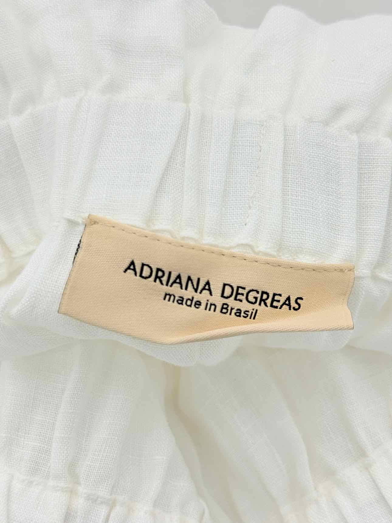 ADRIANA DEGREAS White Size Small/Medium Long Skirt