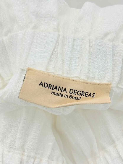 ADRIANA DEGREAS White Size Small/Medium Long Skirt
