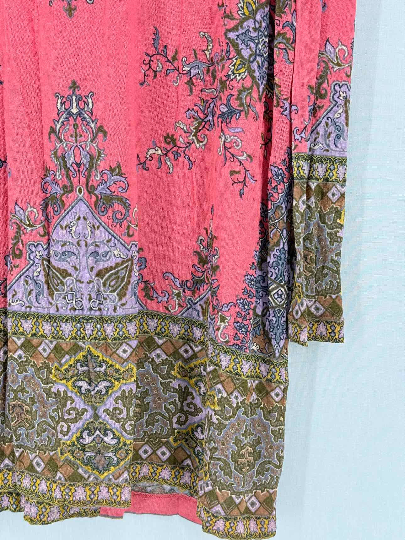 ETRO Pink Multicolor Size US 8 Short Dress