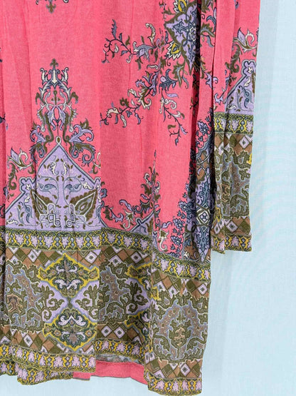 ETRO Pink Multicolor Size US 8 Short Dress