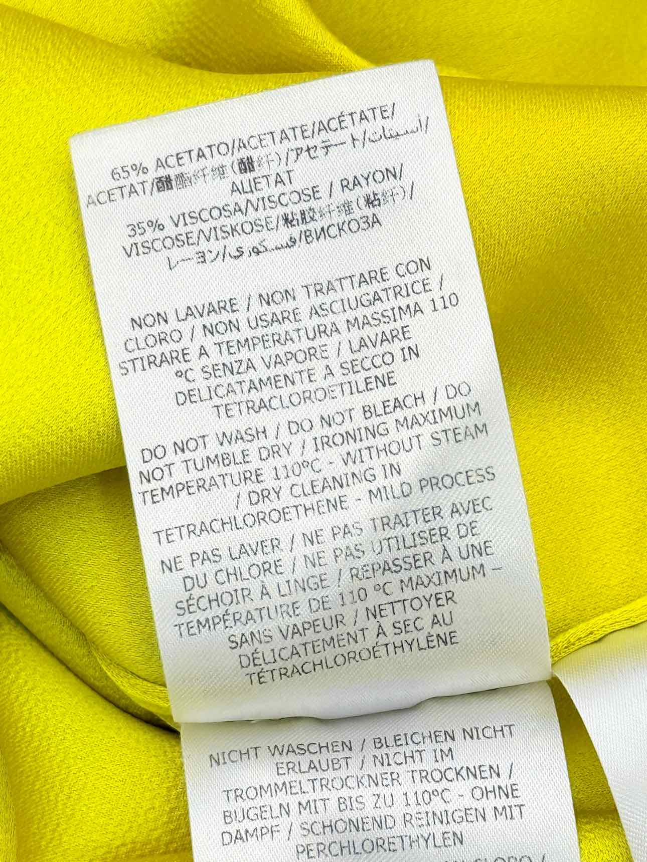 STELLA MCCARTNEY Yellow Size US 8 Top