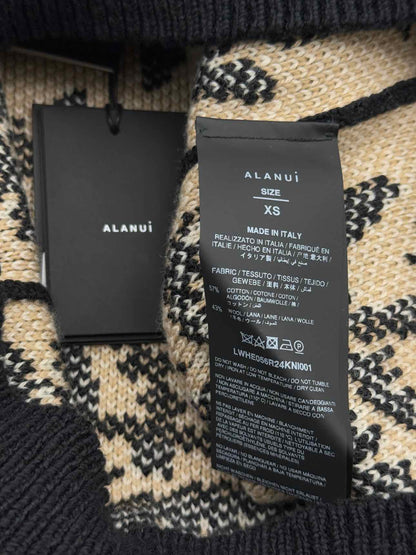 ALANUI Lush Nature Black Multicolor Size XSmall Sweater