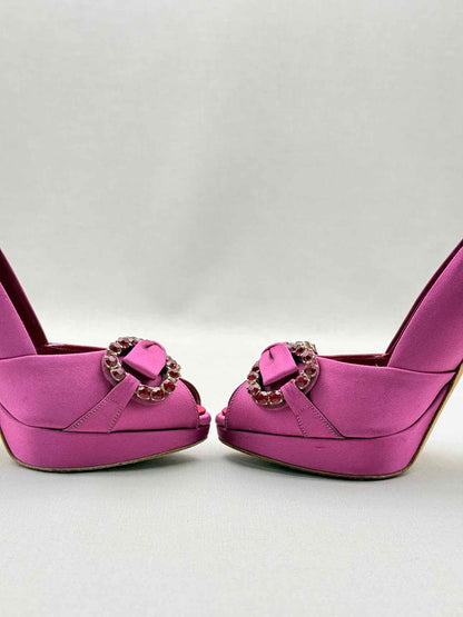 DIOR Fuchsia Crystal Embellished Size EU 38 Pumps