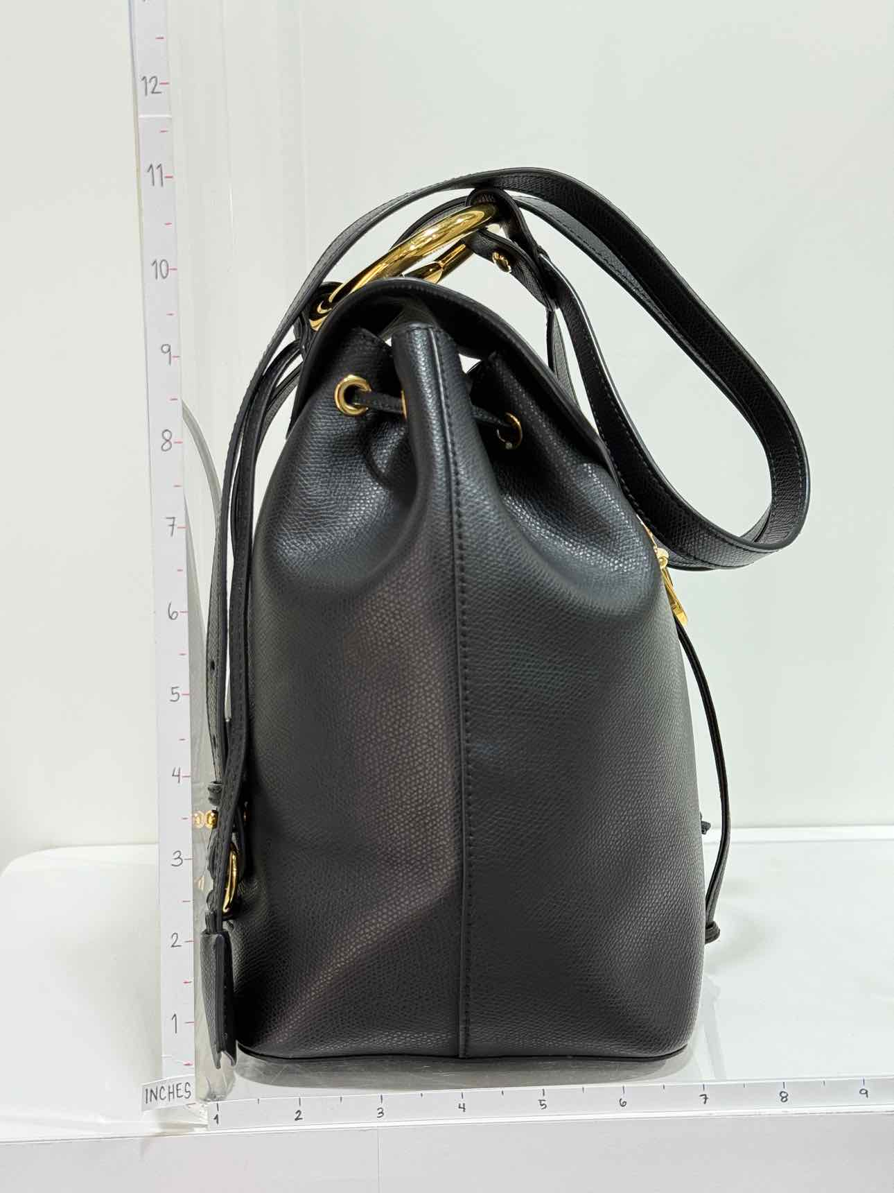 FENDI Black Drawstring Backpack