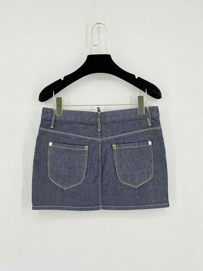 DSQUARED2 Dark Blue Size US 4 Mini Skirt