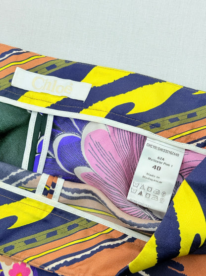 CHLOE Pink Multicolor Printed Size US 6/8 Outfit Set