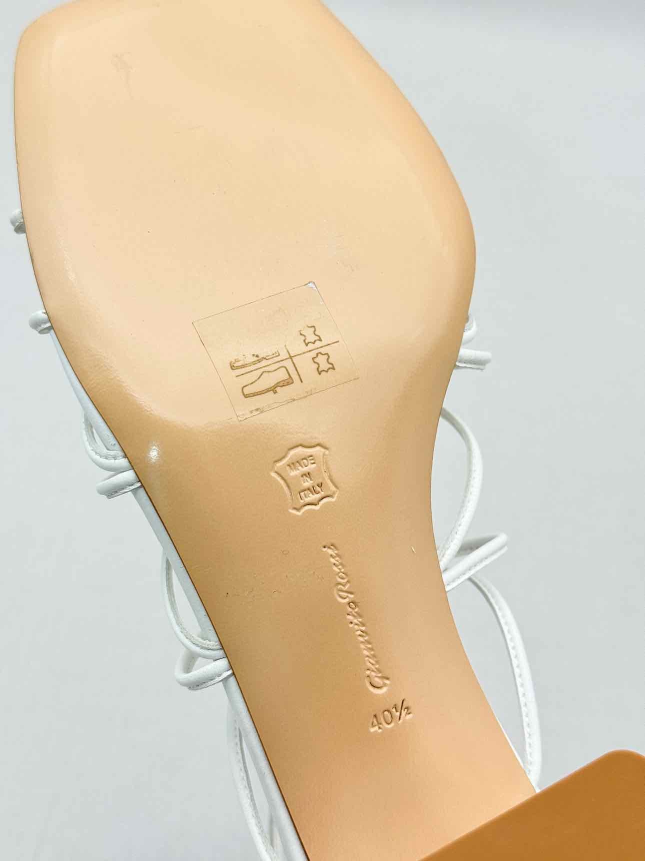 GIANVITO ROSSI White Size EU 40.5 Heeled Sandals