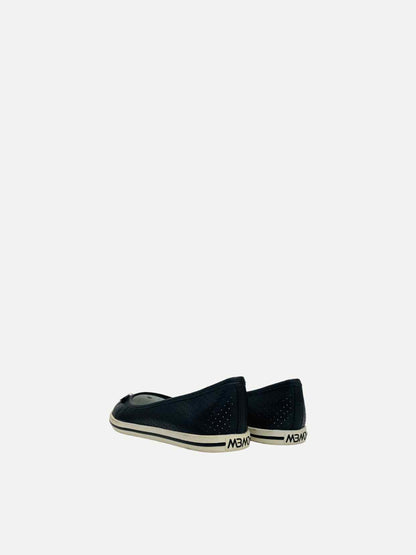 MARC BY MARC JACOBS Cat Black Perforated Flats 36