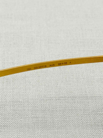 GUCCI Vintage Gold Tone Sunglasses