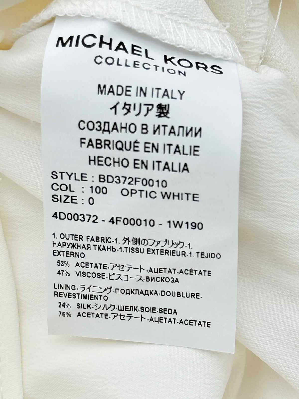 MICHAEL KORS Tuxedo White Size US 0 Jumpsuit