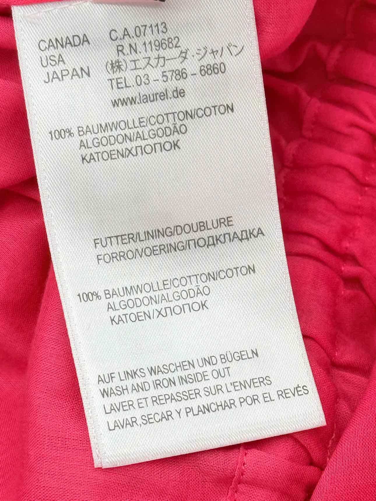 LAUREL Pink Embroidered Size US 6 Long Dress