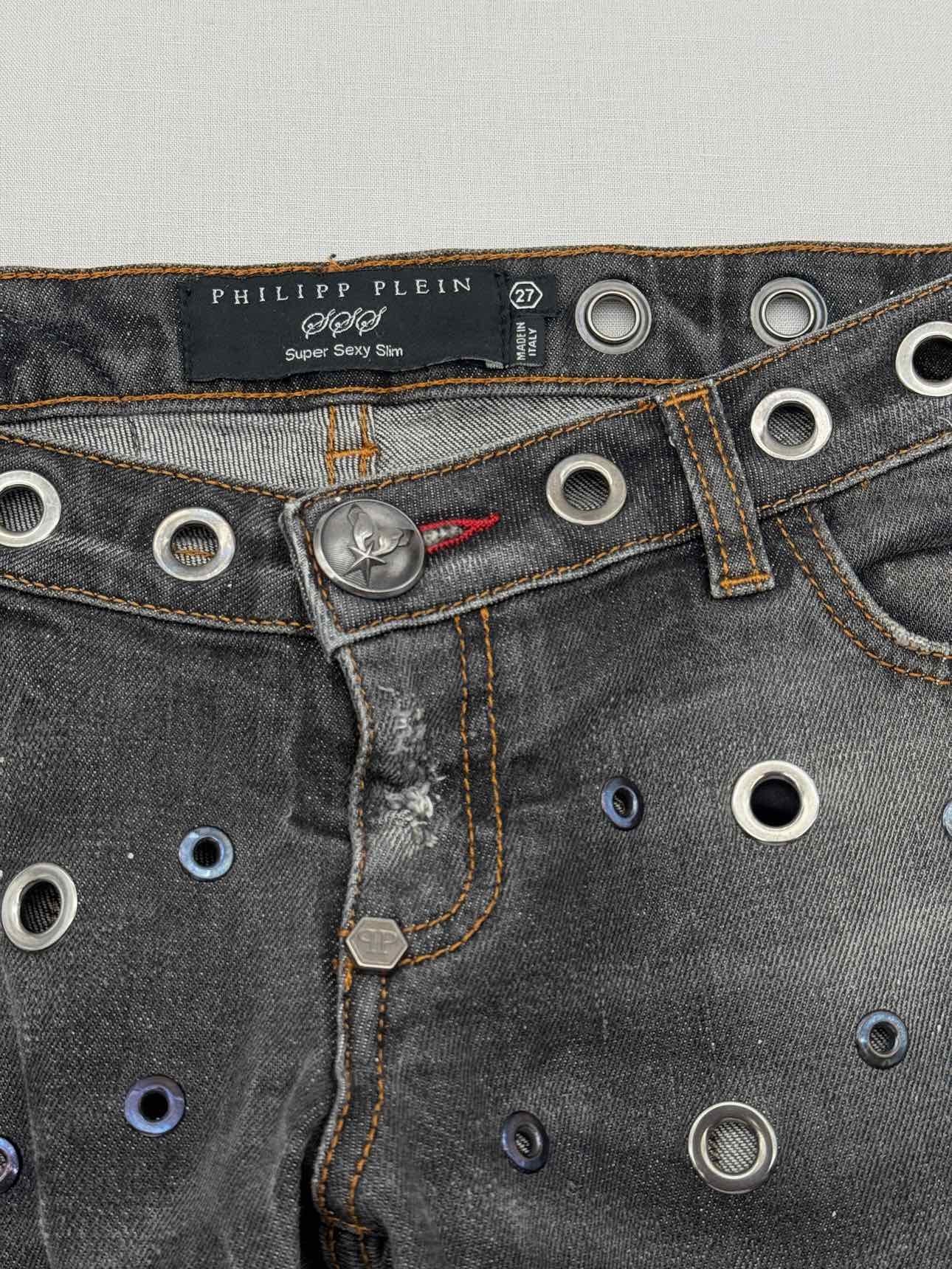 PHILIPP PLEIN Grey Size 27 Jeans