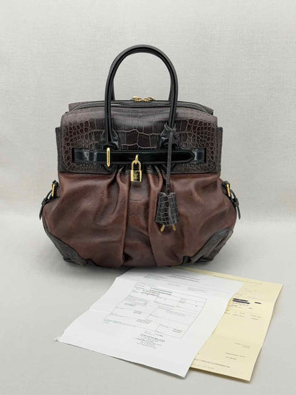 LOUIS VUITTON Limited Edition Brown & Black Top Handle