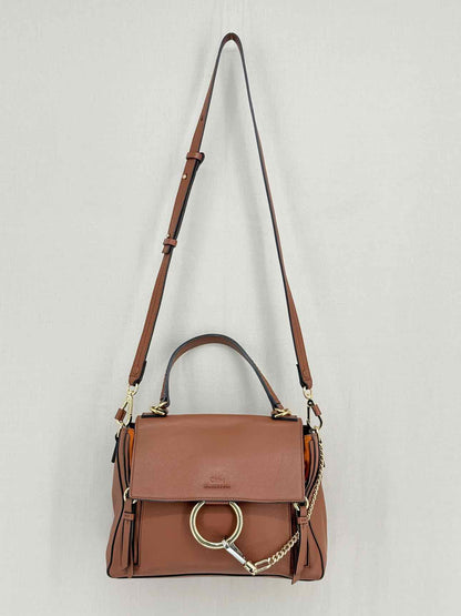 CHLOE Faye Brown Shoulder Bag