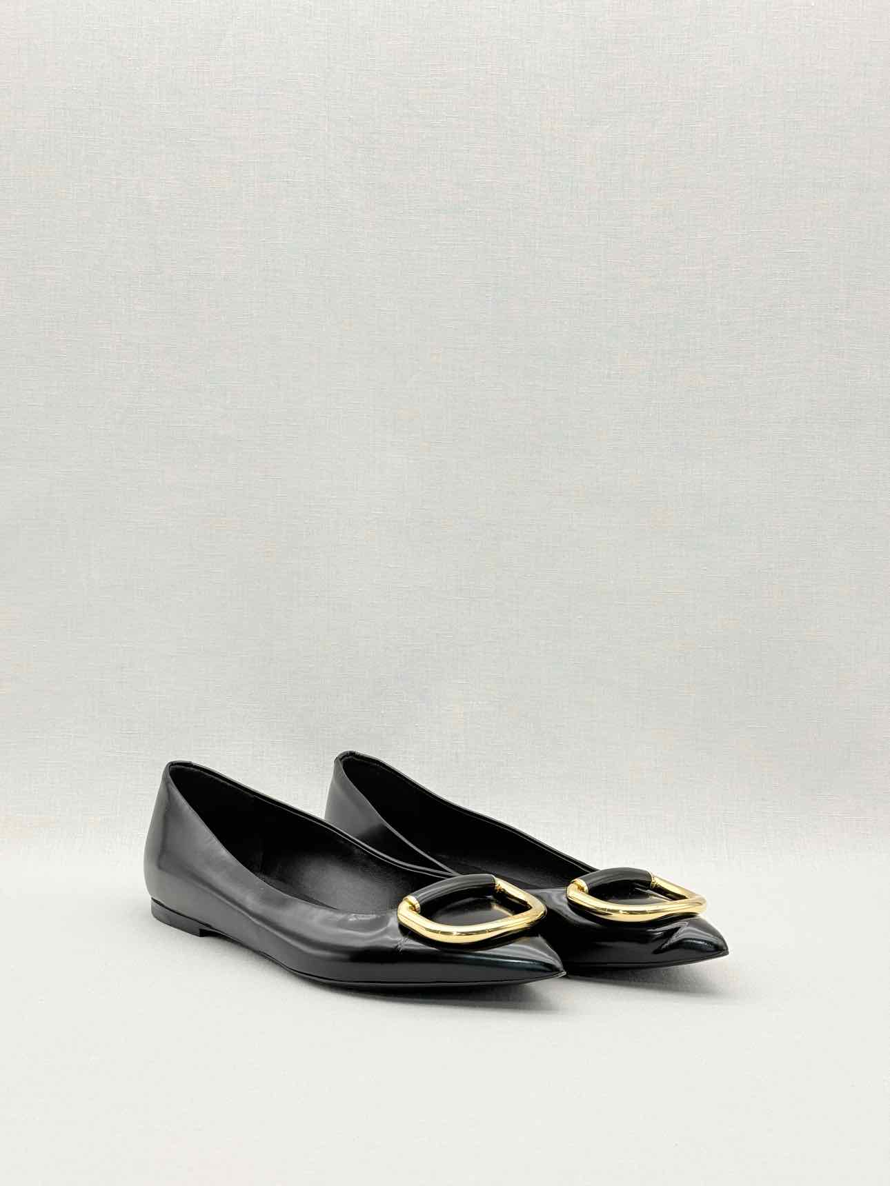 BURBERRY Black Size EU 37 Ballet Flats