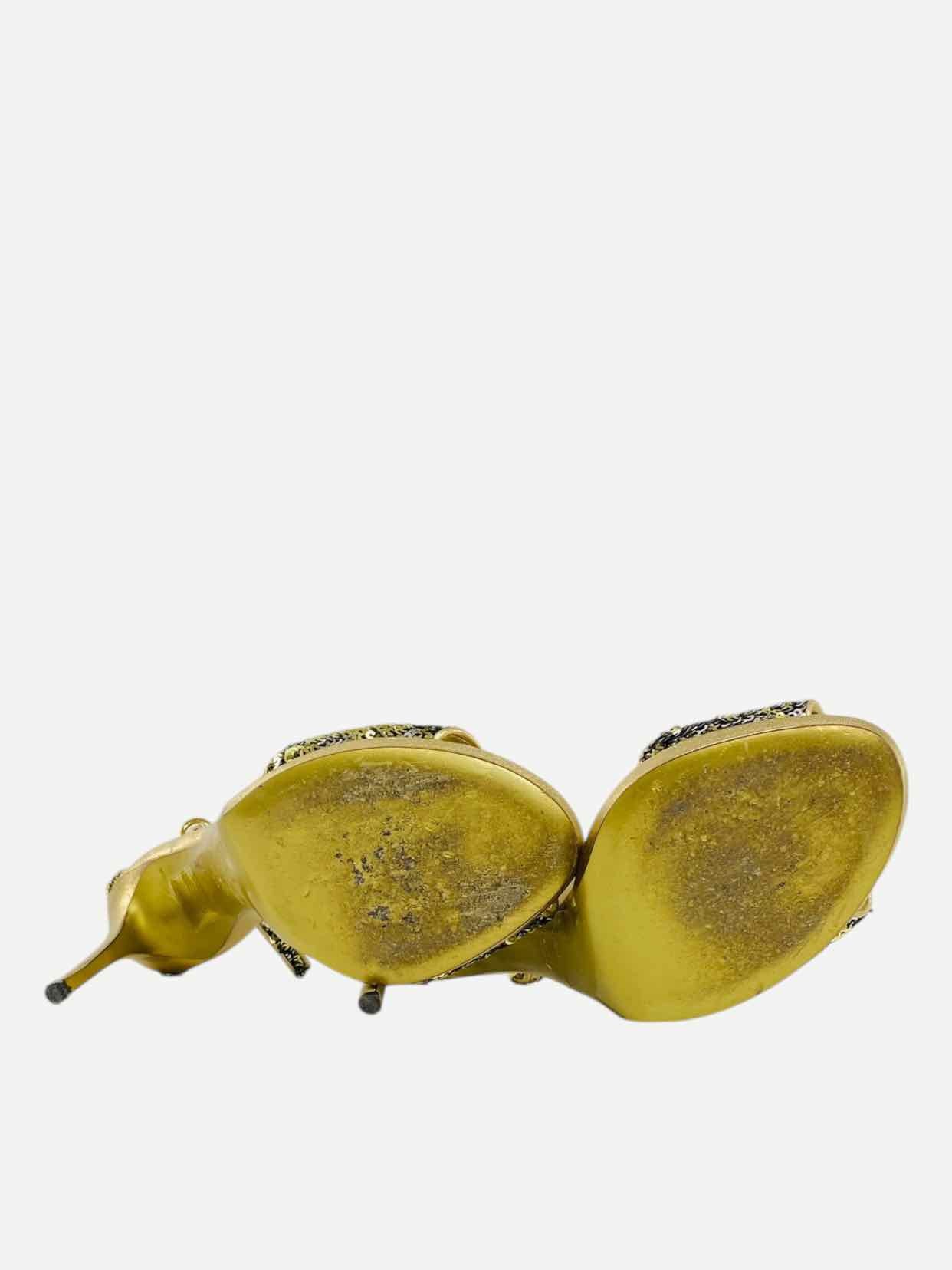 DOLCE & GABBANA Gold Size EU 40 Heeled Sandals