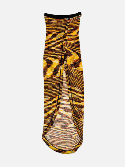 MISSONI MARE Yellow & Black Size US 4 Coverup