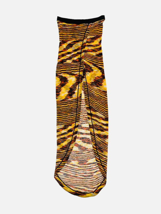 MISSONI MARE Yellow & Black Size US 4 Coverup