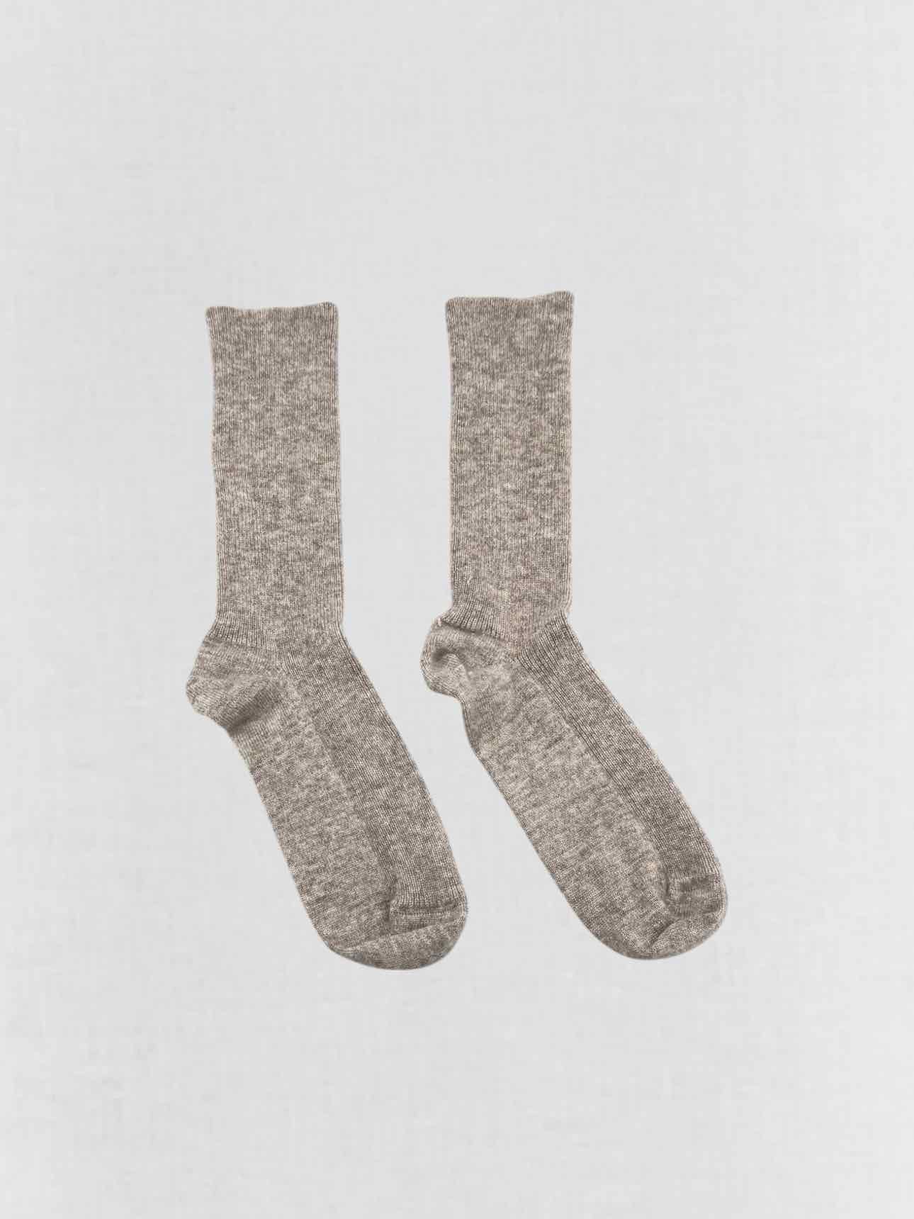 BRORA Grey Knit Size Small Socks