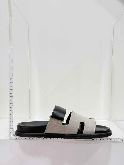 HERMES Chypre Grey Size EU 40 Sandals