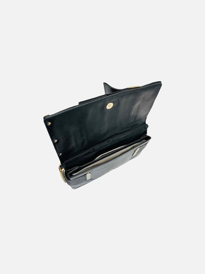 VERSACE Flap Black Shoulder Bag