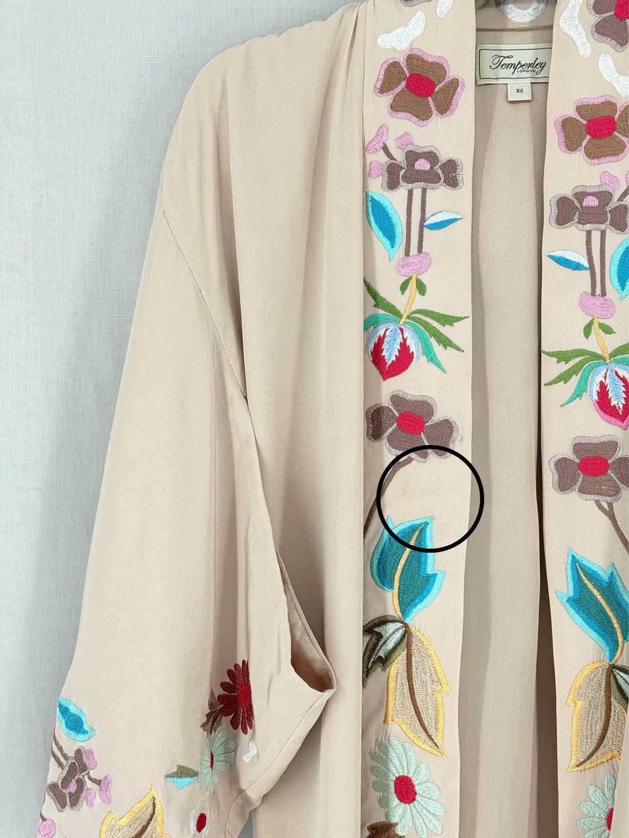 TEMPERLEY Kimono Beige Multicolor Size XSmall Top