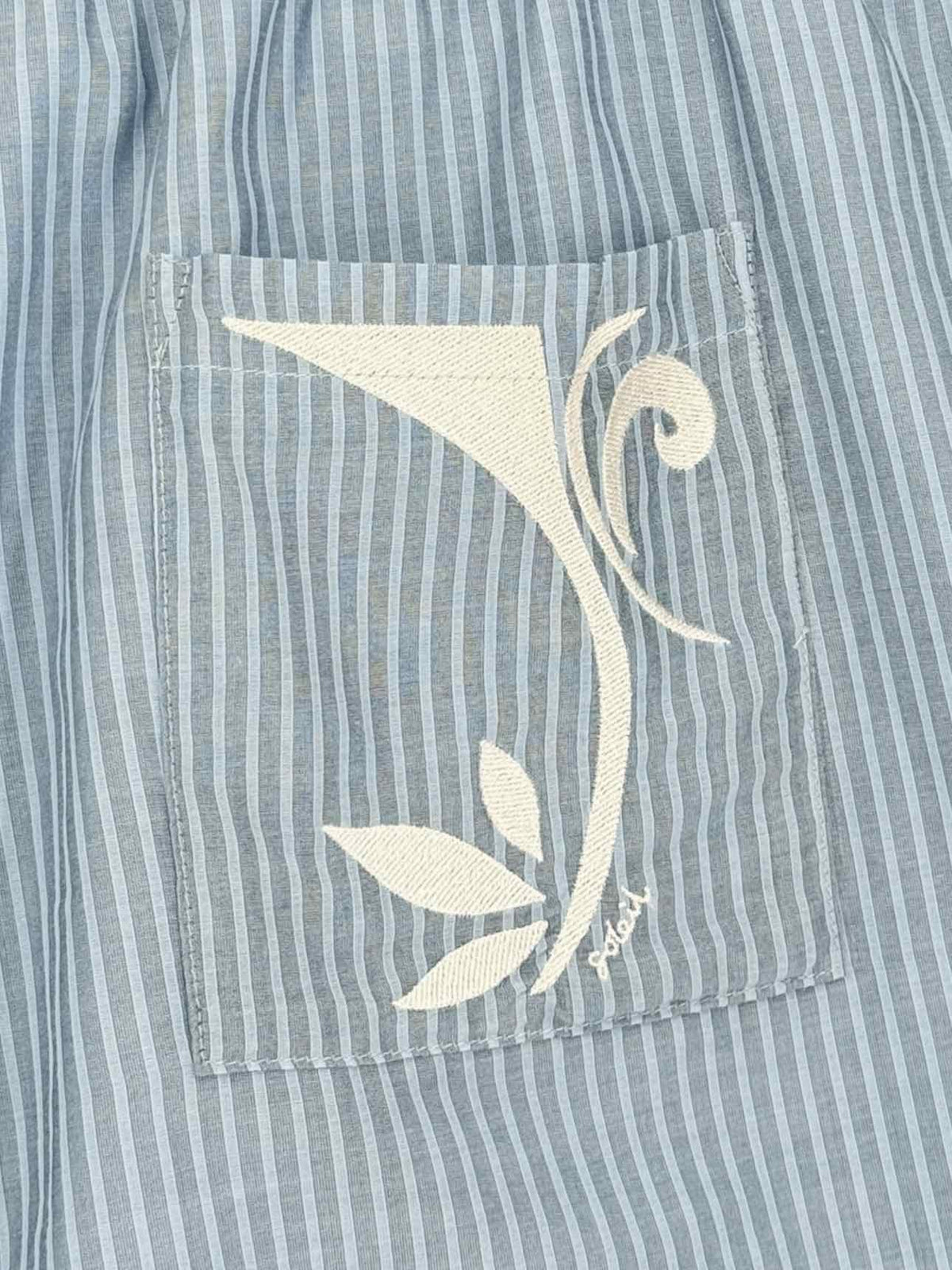 SOLEIL SOLEIL Blue Striped Size US 6/8 Outfit Set