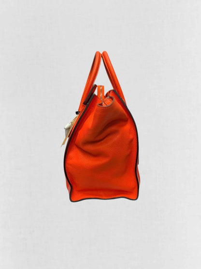 CELINE Mini Luggage Red Top Handle