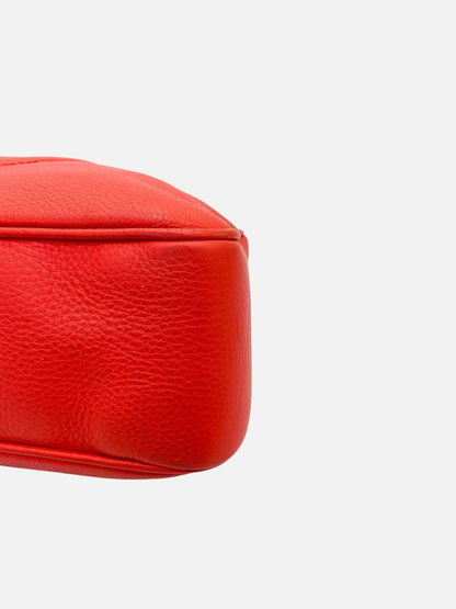 GUCCI Soho Chain Zip Red Shoulder Bag