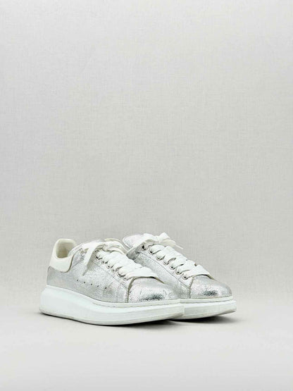 ALEXANDER MCQUEEN Metallic Silver Size EU 40 Sneakers