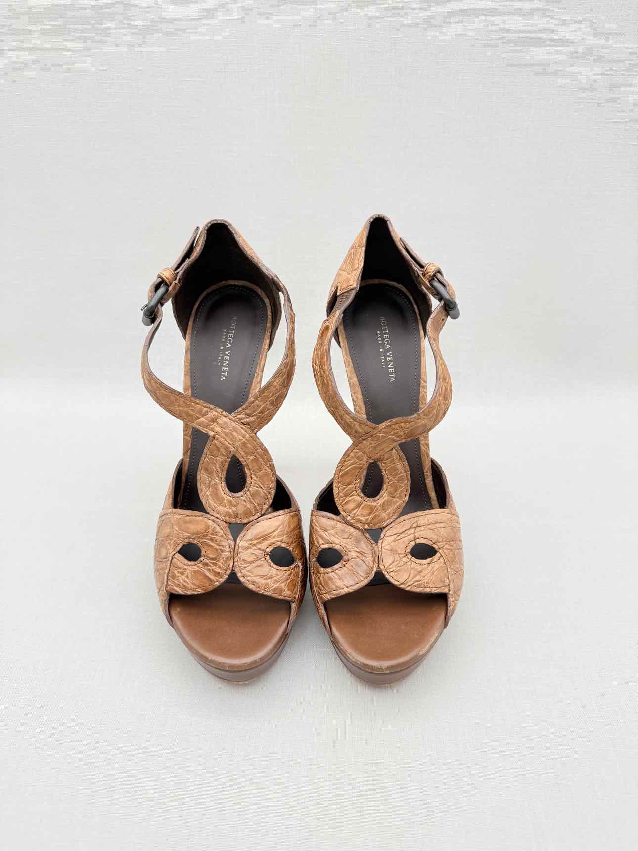 BOTTEGA VENETA Brown Size EU 40 Heeled Sandals